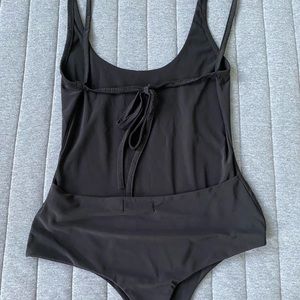 strappy open back bodysuit